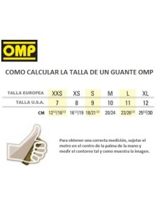 OMP GLOVES KS-2R WHITE-BLACK 2