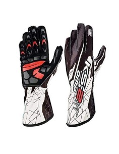 OMP GLOVES KS-2 ART WHITE-BLACK 2