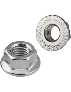 ECROU A EMBASE CRANTEE M10 BAS