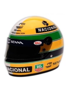 SENNA ORIGINAL REPLICA BELL MINI HELMET SCALE 1:2